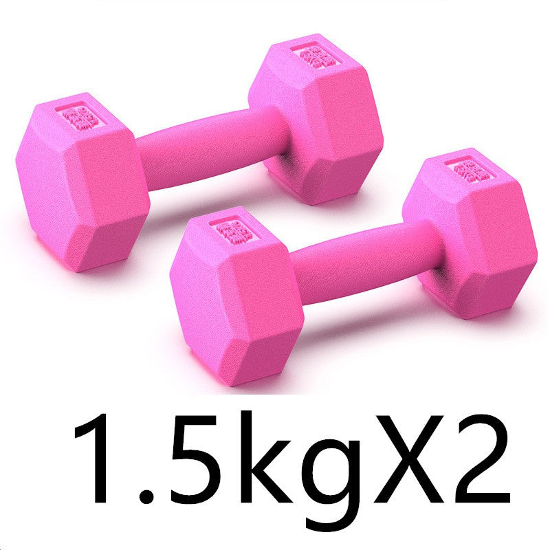 Rubberized Dumbbells – Home Arm & Muscle Training Weights
