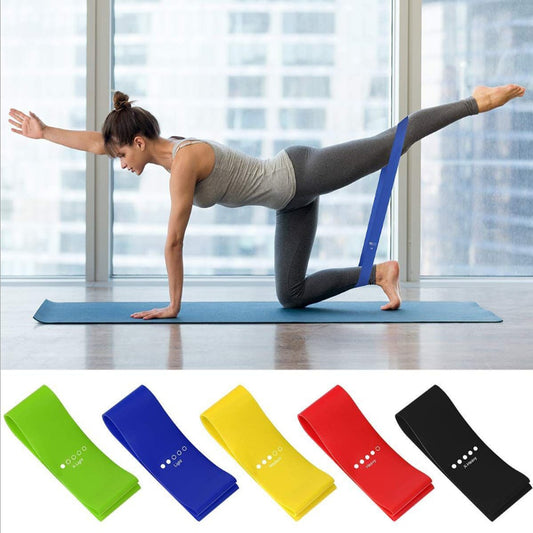 Set of 5 Latex Resistance Bands – Flex & Stretch Exercise Kit