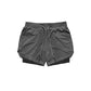Men’s 2-in-1 Camo Running Shorts with Compression Liner