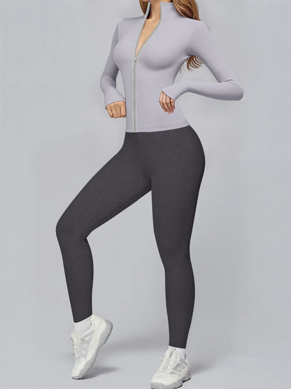 Premium Ribbed Activewear Set – Women Gym & Yoga Outfit