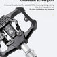 Bicycle Lock Pedal 2 In 1 With Free Cleat For Road Bikes Aluminum Anti-slip Sealed Bearing Lock Accessories Bike Clip In Pedals Cleats Included Suitable For Spin Bike Exercise Bike Indoor Bike