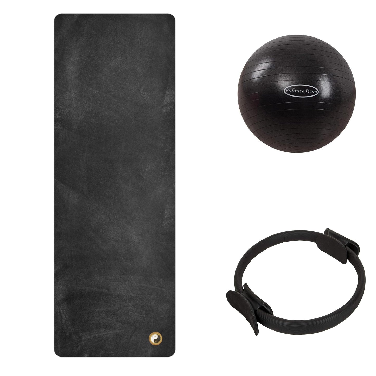 Studio Pilates Accessories Bundle – Yoga Mat, Ring & Pilates Ball Set