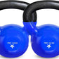 Kettlebell, 5-100 LB Vinyl Coated Cast Iron Strength Training Kettlebells for Home Gym Exercises, Fitness, Full Body Workout Equipment, Push Ups, and Grip Strength