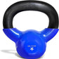 Kettlebell, 5-100 LB Vinyl Coated Cast Iron Strength Training Kettlebells for Home Gym Exercises, Fitness, Full Body Workout Equipment, Push Ups, and Grip Strength
