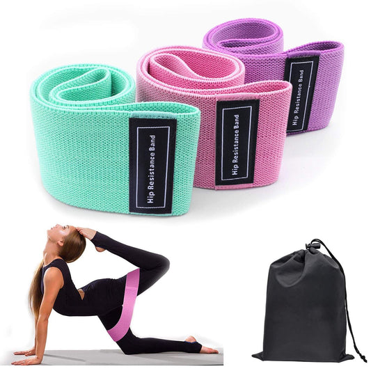 3pcs Resistance Bands for Legs & Butt – Yoga Fitness Workout Set