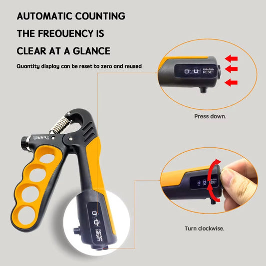Adjustable Hand Grip Strengthener – 5–100kg Wrist & Forearm Trainer